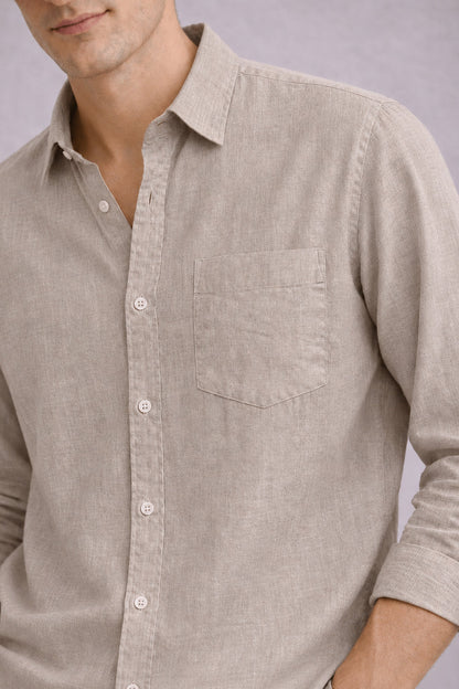 Signature Linen Cotton Blend Shirt