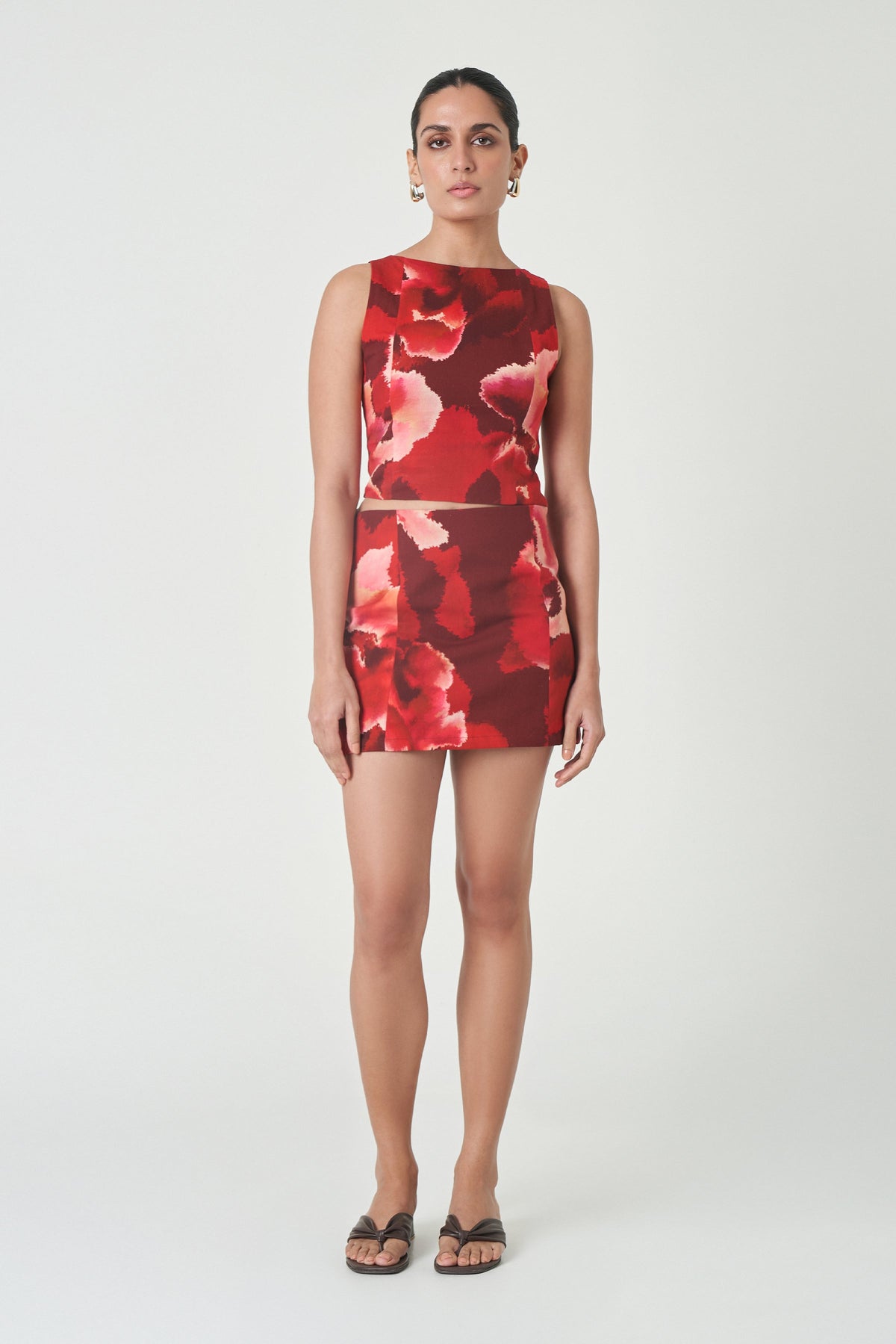 Ceylon Top - Poppy
