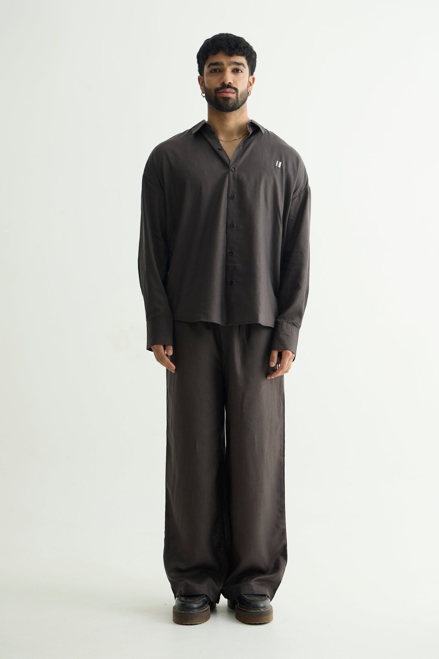Charcoal Linen Shirt