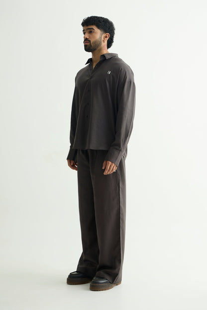 Charcoal Linen Shirt