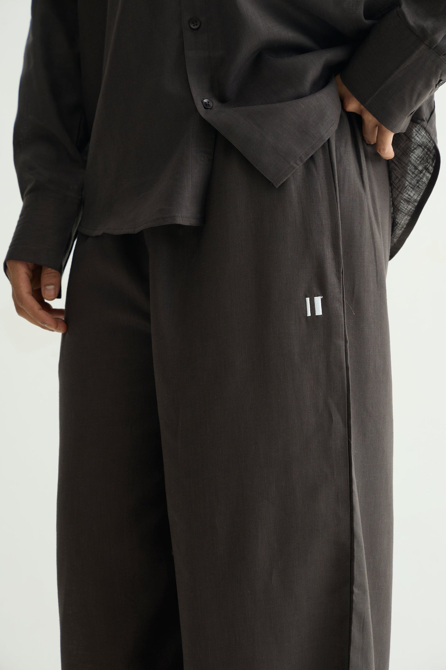 Charcoal Linen Pant