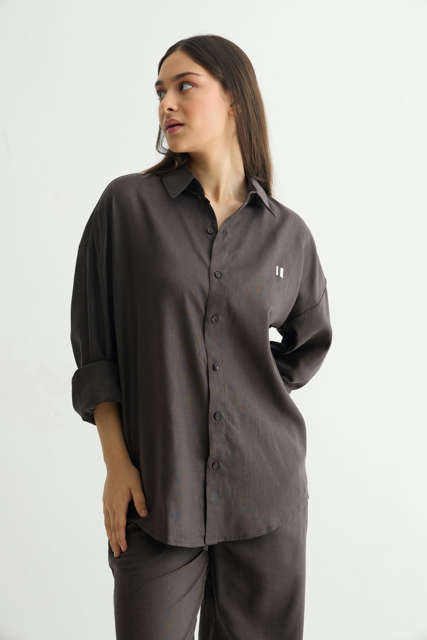Charcoal Linen Shirt