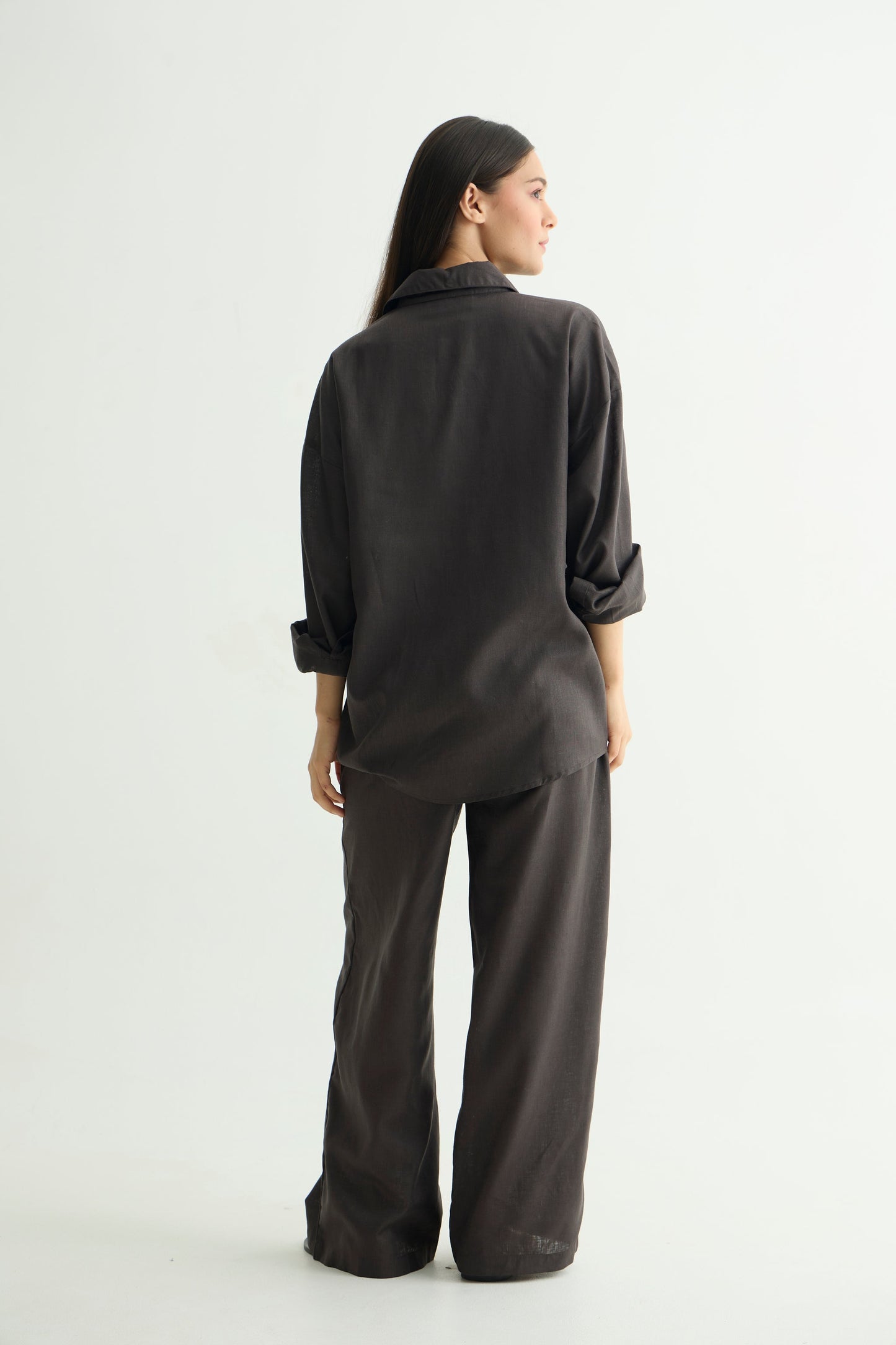 Charcoal Linen Shirt