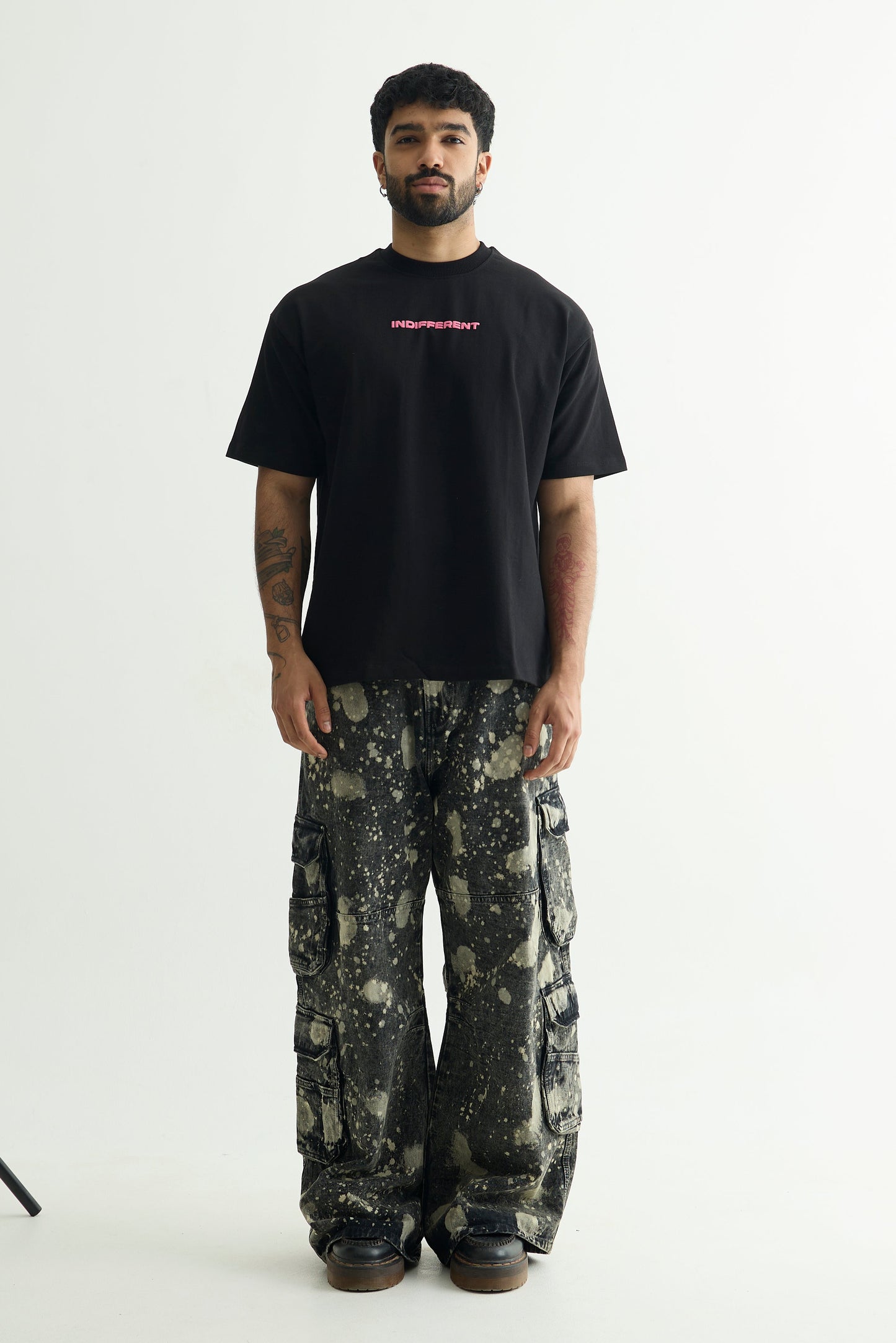 Black Hypo Denim Cargo