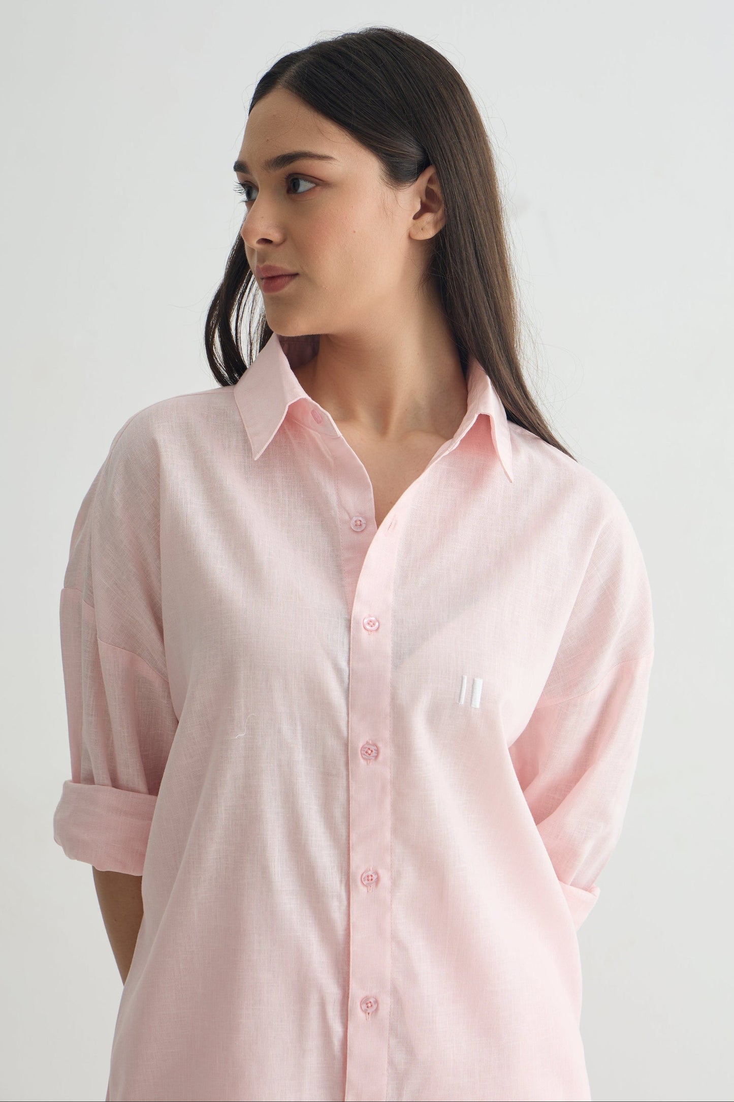 Chapter2Drip Baby Pink linen shirt â€” view 3
