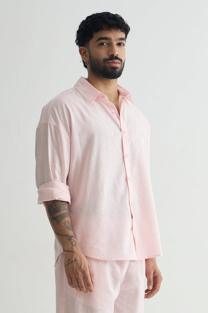 Baby Pink Linen Shirt