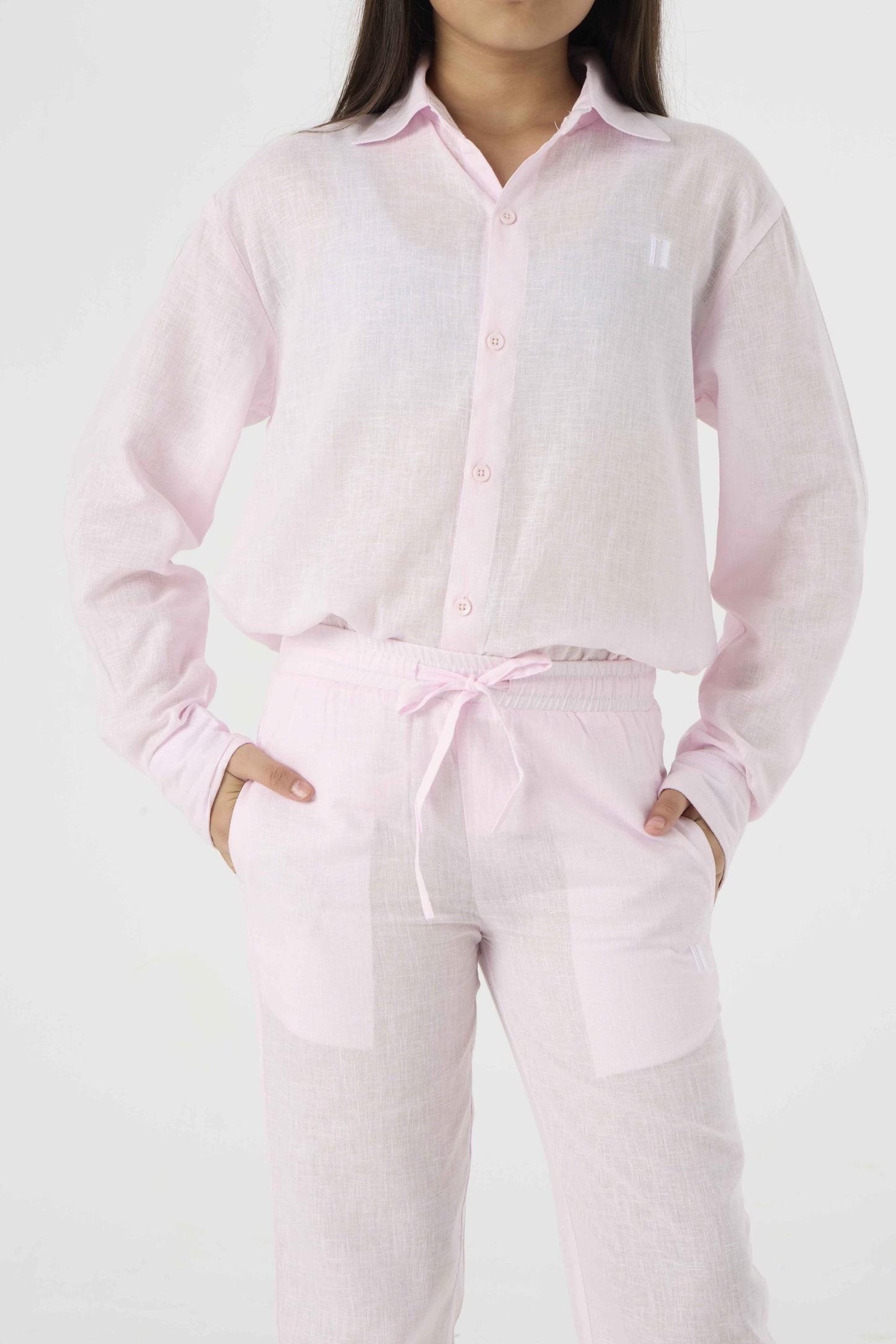 Chapter2Drip Baby Pink linen pants (Jr) â€” view 6