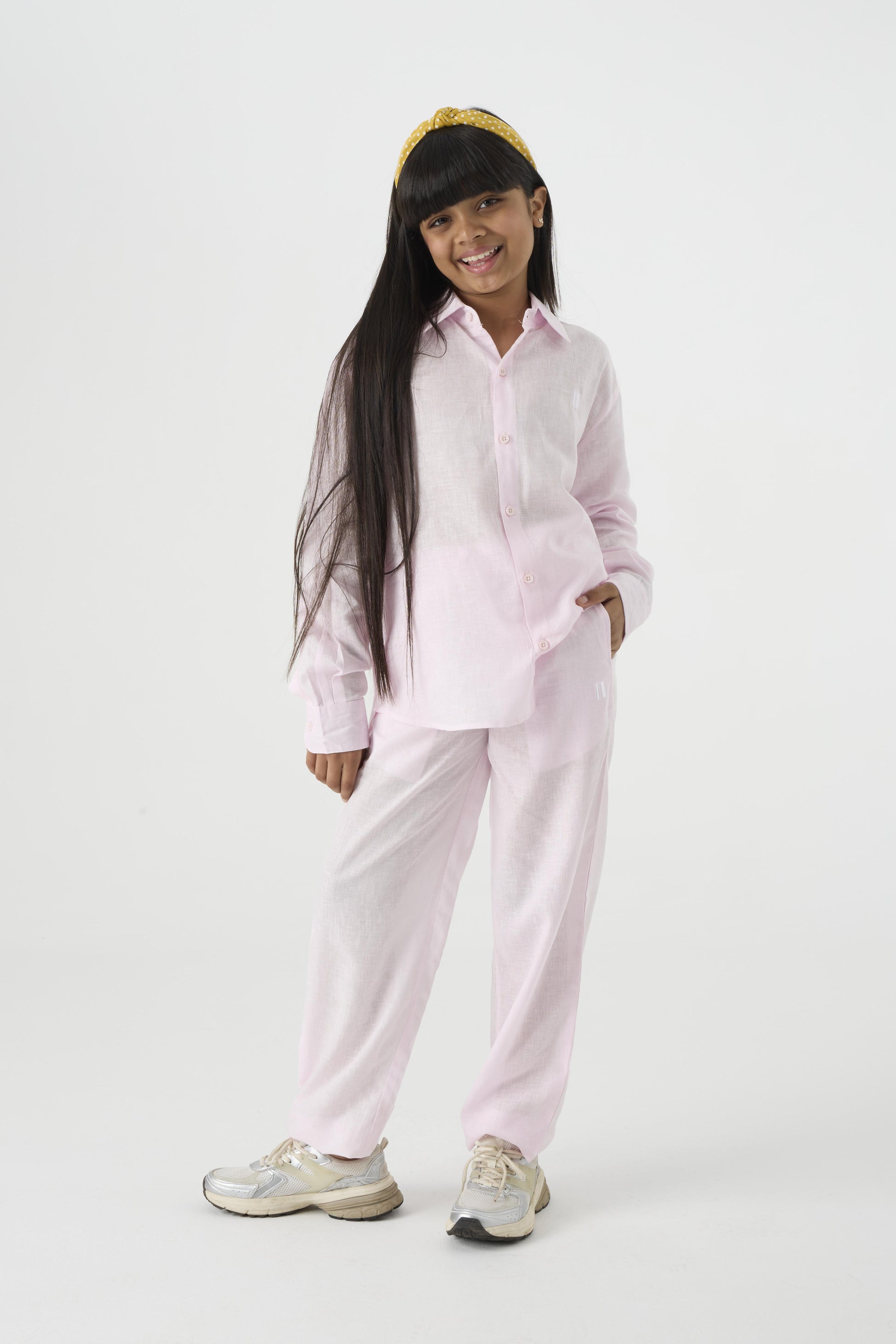 Chapter2Drip Baby Pink linen pants (Jr) â€” view 3
