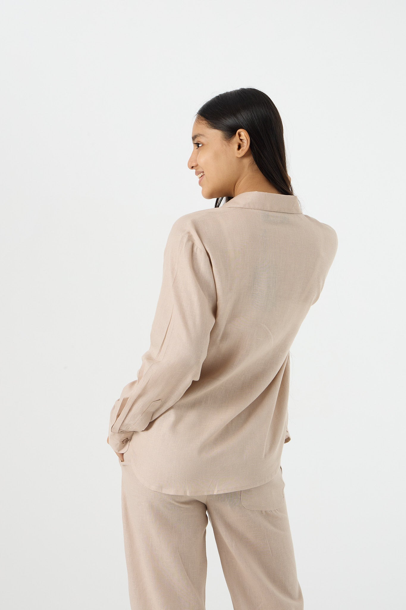 Chapter2Drip Coffee linen shirt (Jr) â€” view 5