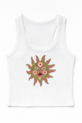 Sun Beaded Tank Top | The Clothing Factory at Broadway