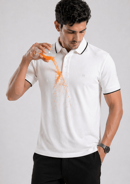 Polo Tshirt | Anti Stain Anti Odor Water Repellent   WHITEOWL