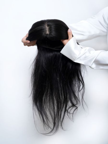 Full Head Wig â Silk Base â Human Hair