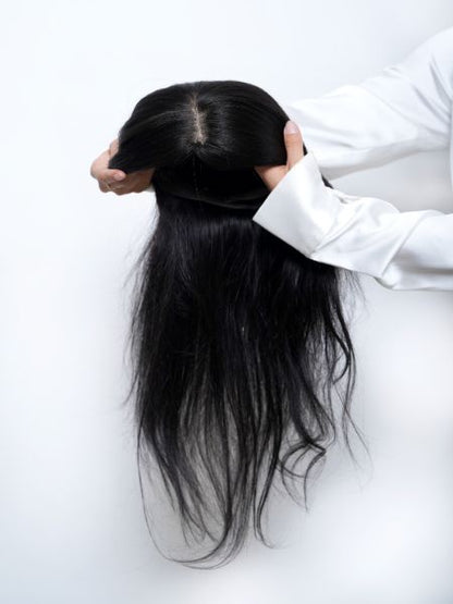 Full Head Wig â Silk Base â Human Hair