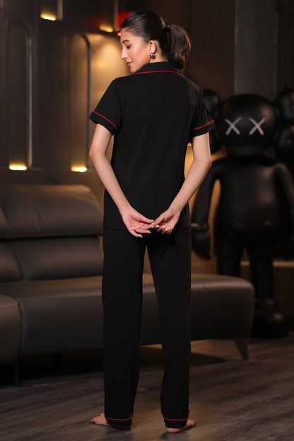 Cherry Embroidery Premium Pyjama Set