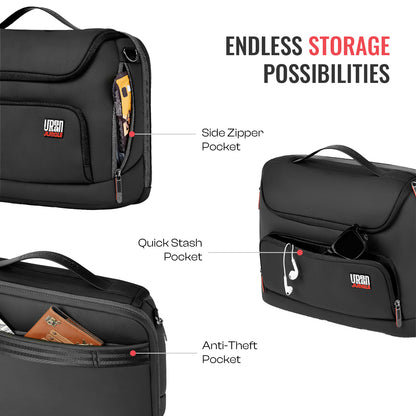 City stride Satchel -Black-Cabin | Urban Jungle at Broadway