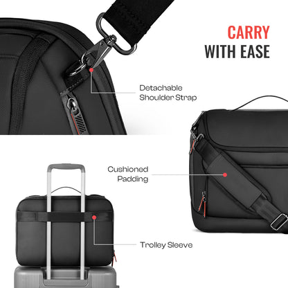City stride Satchel -Black-Cabin | Urban Jungle at Broadway