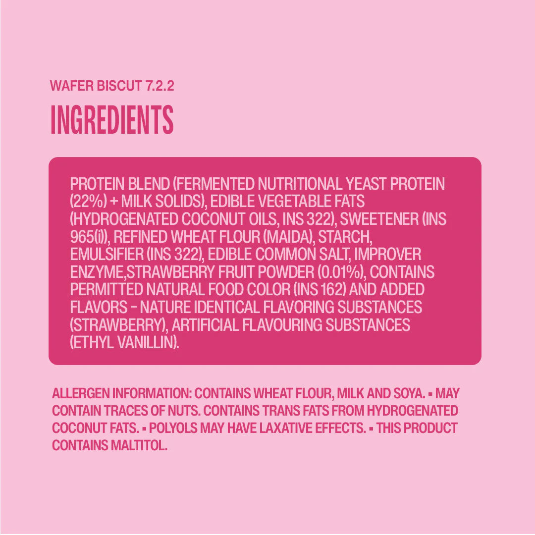 SuperYou Strawberry Protein Wafer Bars (Pack of 10)