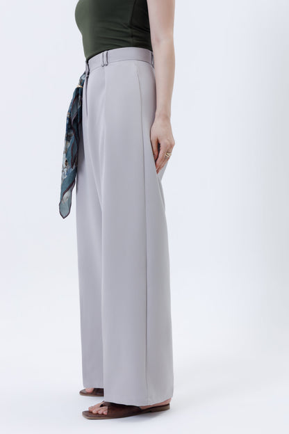 Pleated Parallel Trousers