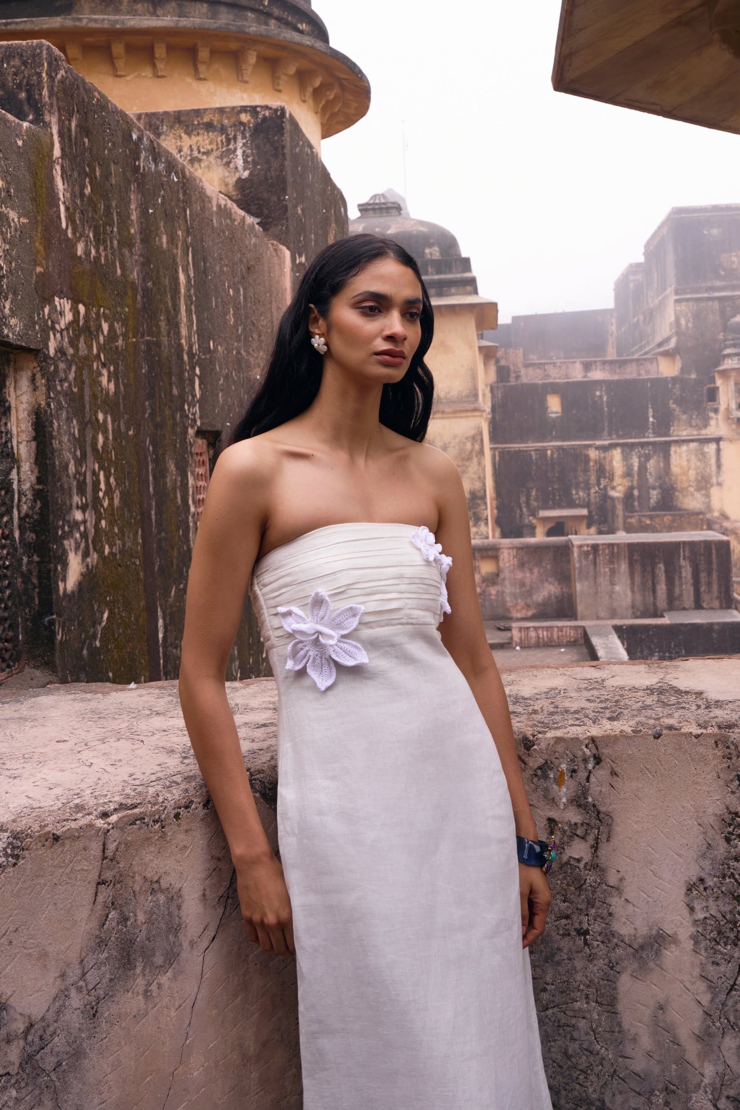 Como Dress - White