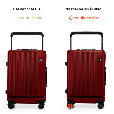 Nasher Miles Silicon Valley Hard-Sided Polycarbonate Cabin Luggage Maroon 20 inch |55 Trolley Bag