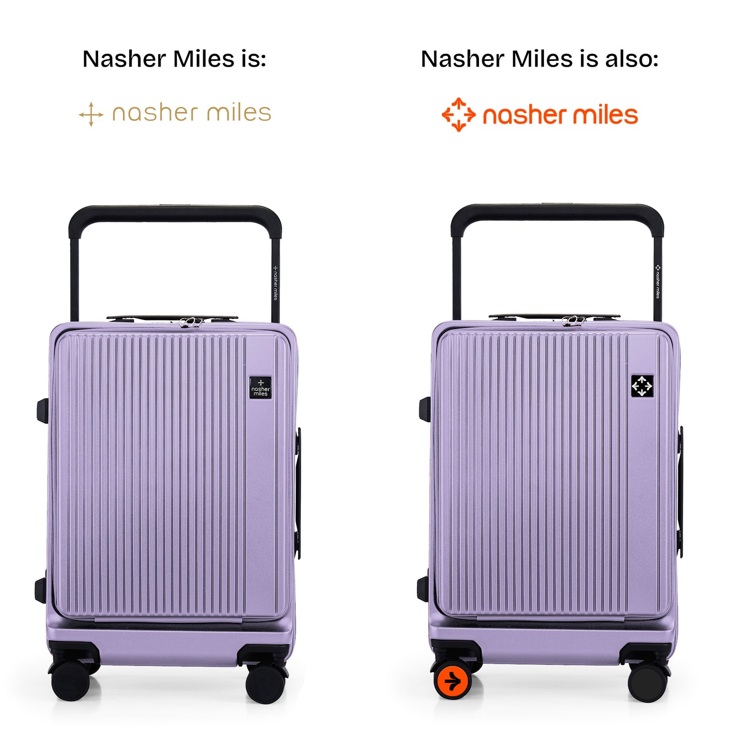 Nasher Miles Silicon Valley Hard-Sided Polycarbonate Cabin Luggage Purple 20 inch |55 Trolley Bag