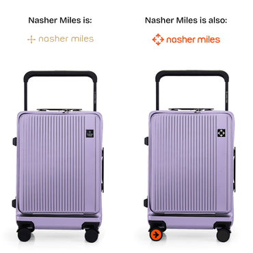 Nasher Miles Silicon Valley Hard-Sided Polycarbonate Cabin Luggage Purple 20 inch |55 Trolley Bag