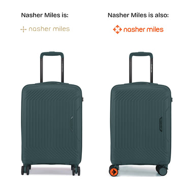 Nasher Miles Coorg Hard-Sided Polypropylene Cabin Luggage Olive Green 20 inch |55 Trolley Bag