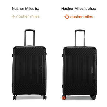 Nasher Miles Coorg Hard-Sided Polypropylene Check-in Luggage Black 24 inch |65 Trolley Bag