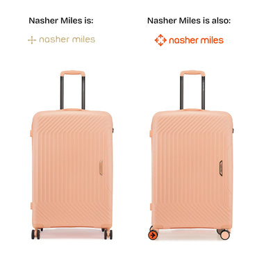 Nasher Miles Coorg Hard-Sided Polypropylene Check-in Luggage Peach 28 inch |75 Trolley Bag