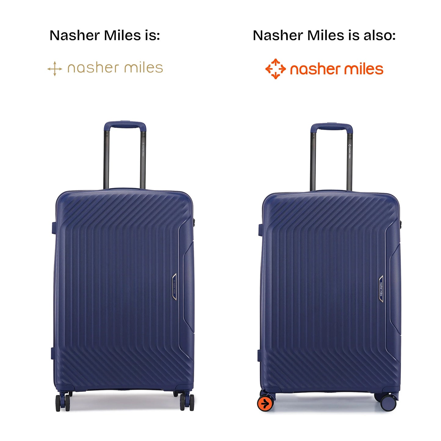 Nasher Miles Coorg Hard-Sided Polypropylene Check-in Luggage Navy Blue 28 inch |75 Trolley Bag