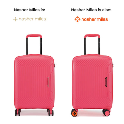 Nasher Miles Coorg Hard-Sided Polypropylene Cabin Luggage Paradish Pink 20 inch |55 Trolley Bag