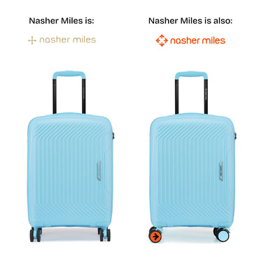Nasher Miles Coorg Hard-Sided Polypropylene Cabin Luggage Sky Blue 20 inch |55 Trolley Bag
