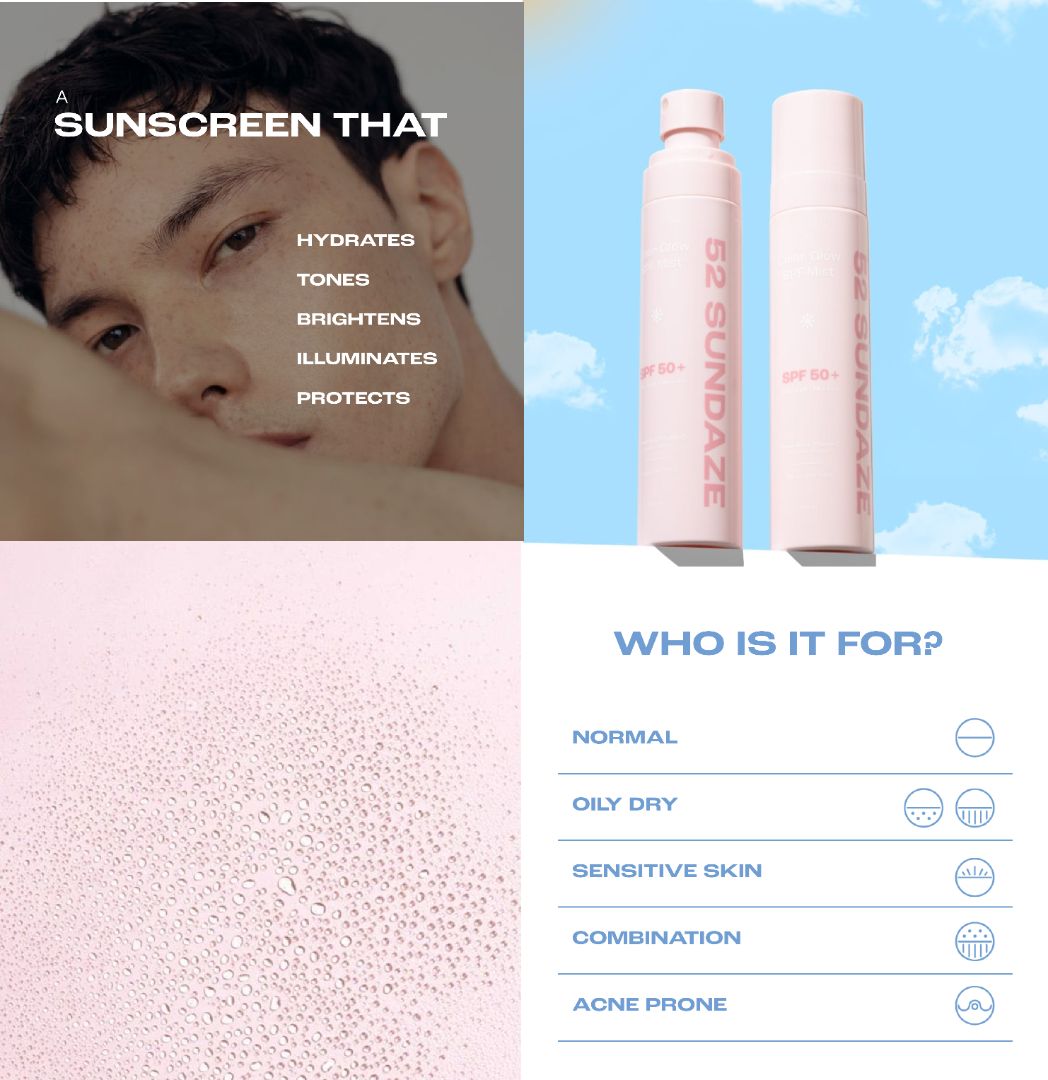 SPF 50 Rose Water Sun Mist