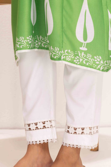 GREEN LEAF MOTIF KURTA SET