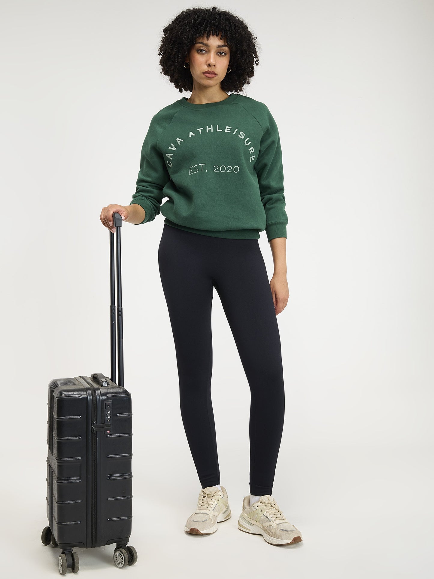 Black Sky-Rise Leggings | Cava at Broadway