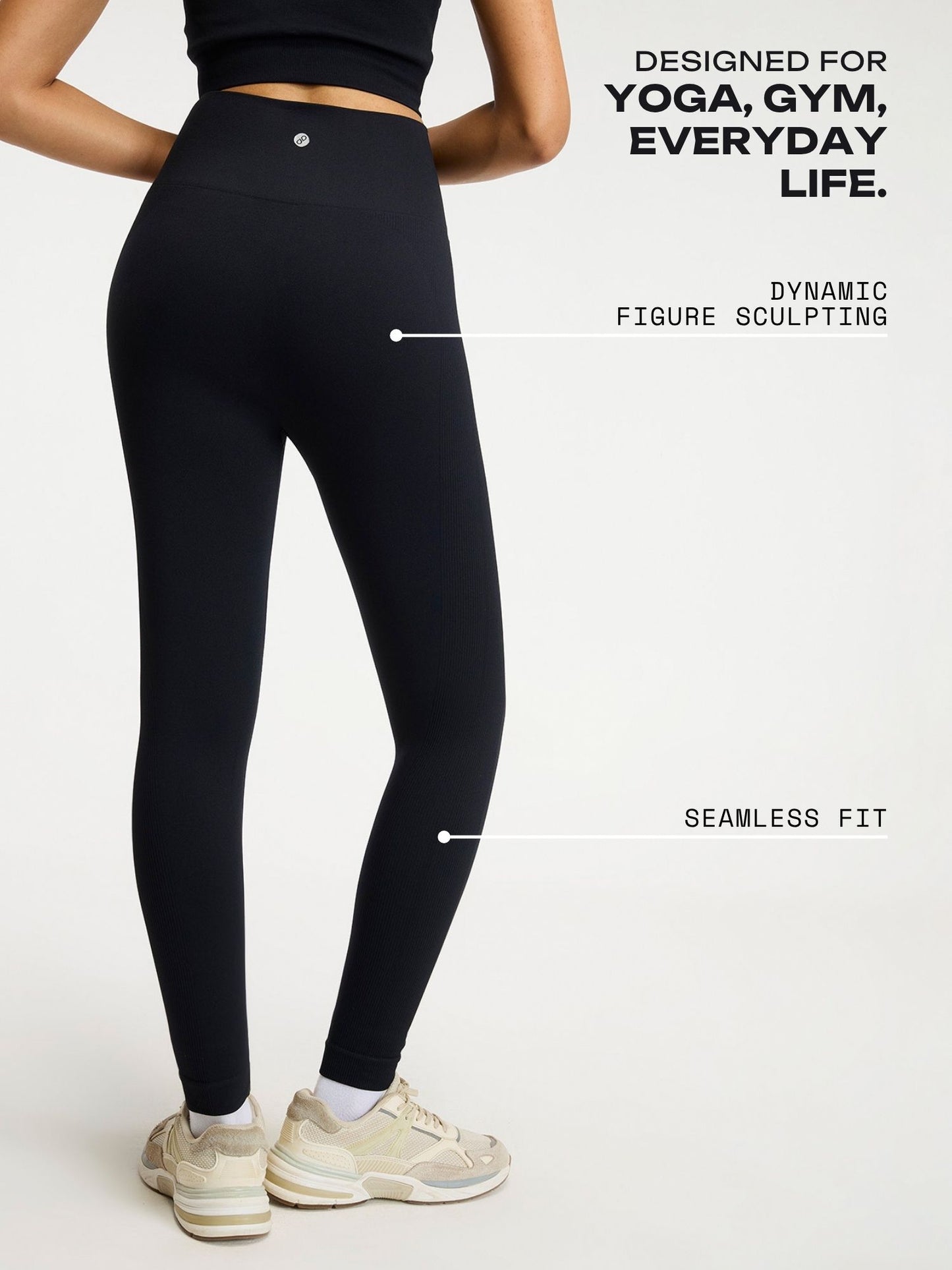 Black Sky-Rise Leggings | Cava at Broadway