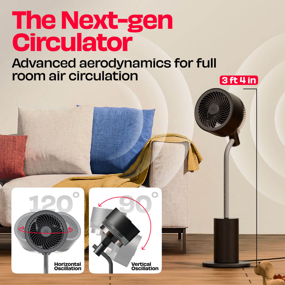 Nuuk Halo v2  3D Air Circulation Fan with Mood Lamp
