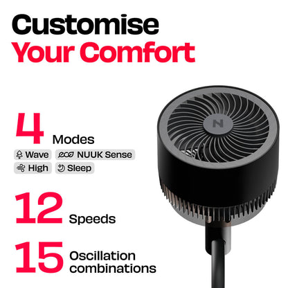 Nuuk Halo v2  3D Air Circulation Fan with Mood Lamp