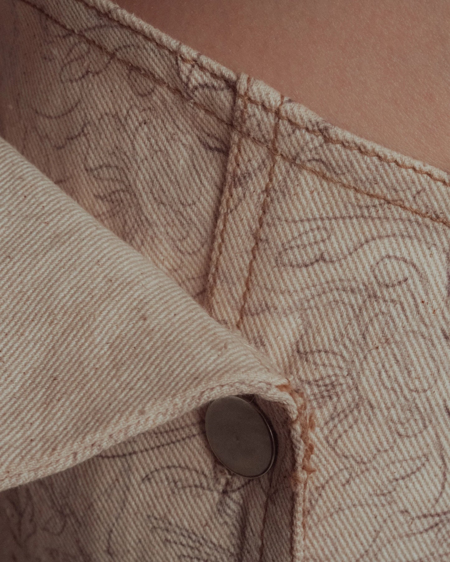 The Sketchbook Denim Corset Top
