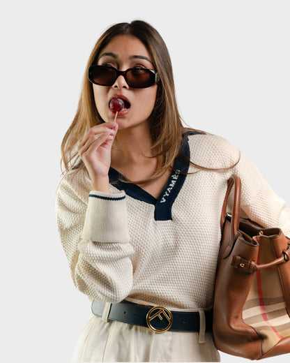 Garter Knit Top