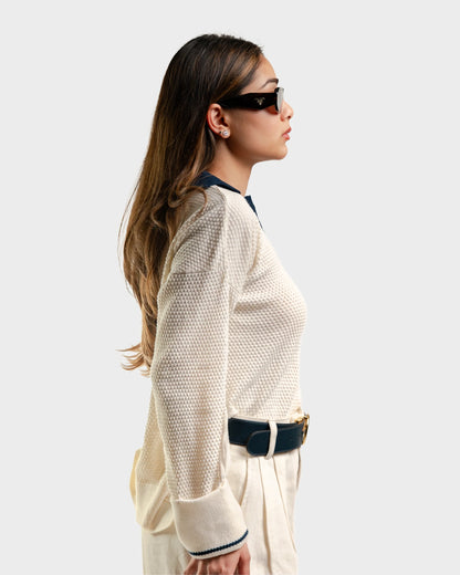 Garter Knit Top