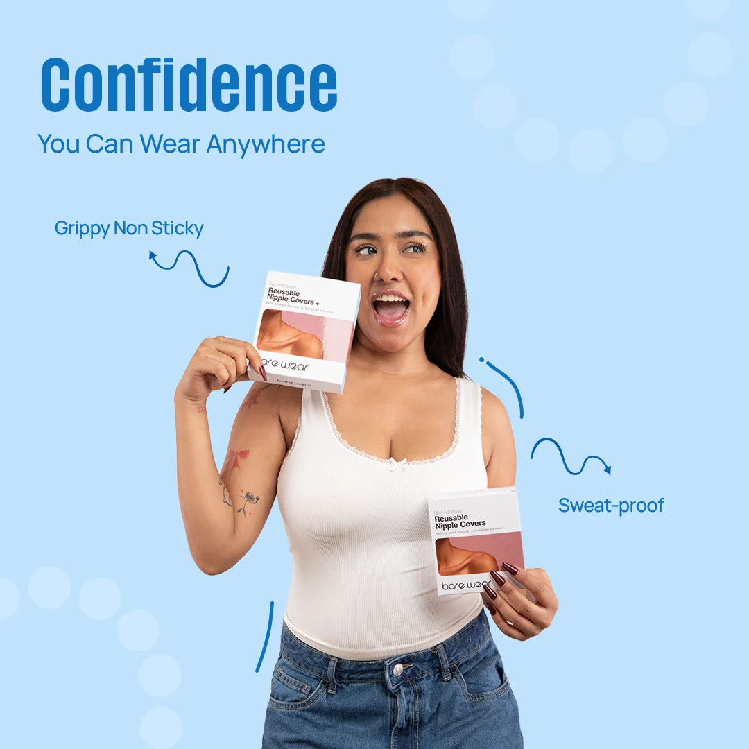 Non-Adhesive Reusable Nipple Covers (8 cm)