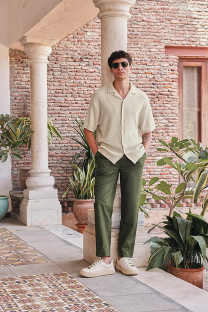 Ivory Oversized Shirt | PrimalGray at Broadway