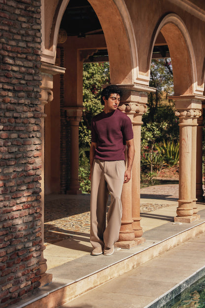 Ultra-Breathable Mesh Knit T-shirt | PrimalGray at Broadway