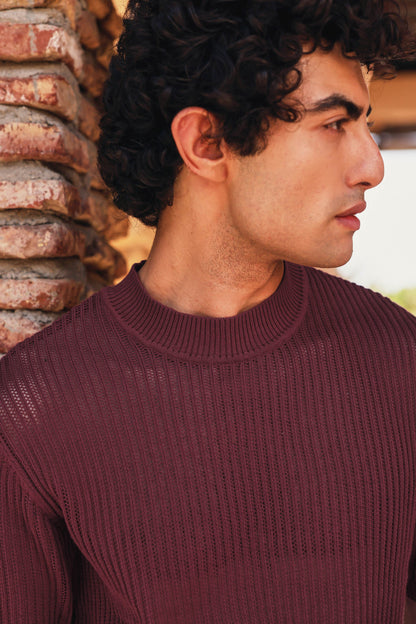 Ultra-Breathable Mesh Knit T-shirt | PrimalGray at Broadway