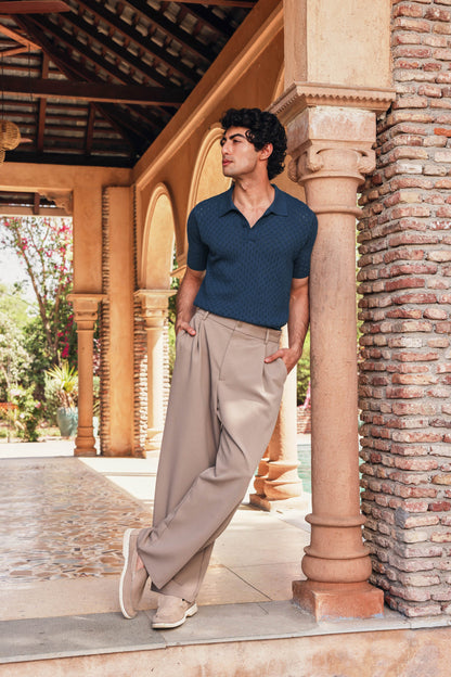 Air Knit Cotton Polo | PrimalGray at Broadway