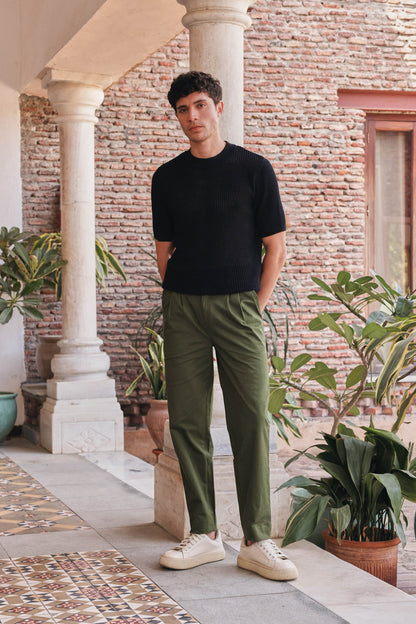 Ultra-Breathable Mesh Knit T-shirt | PrimalGray at Broadway