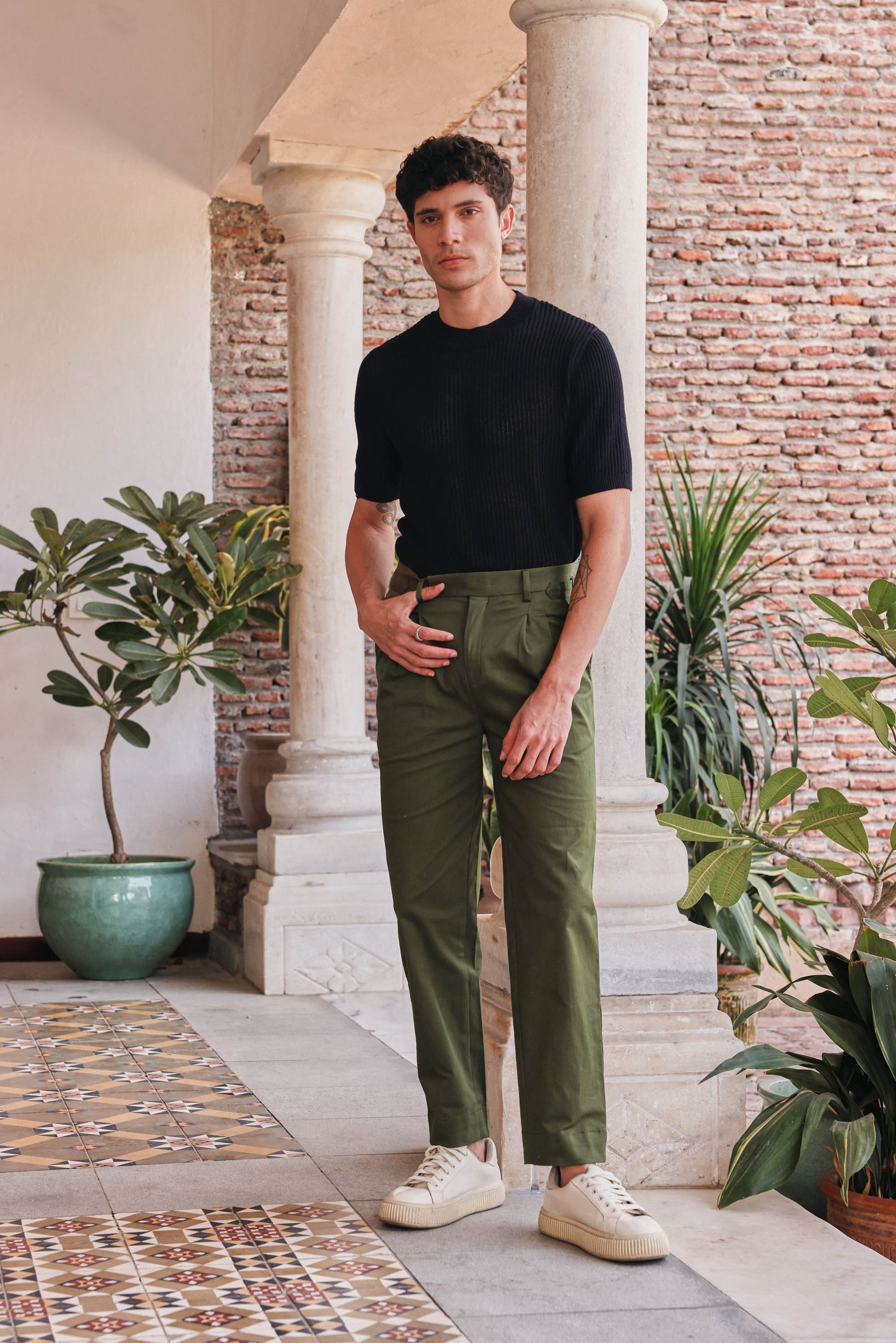 Ultra-Breathable Mesh Knit T-shirt | PrimalGray at Broadway