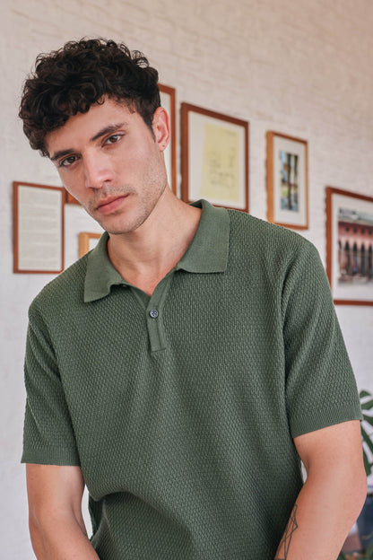 Flat Structure Polo Tee