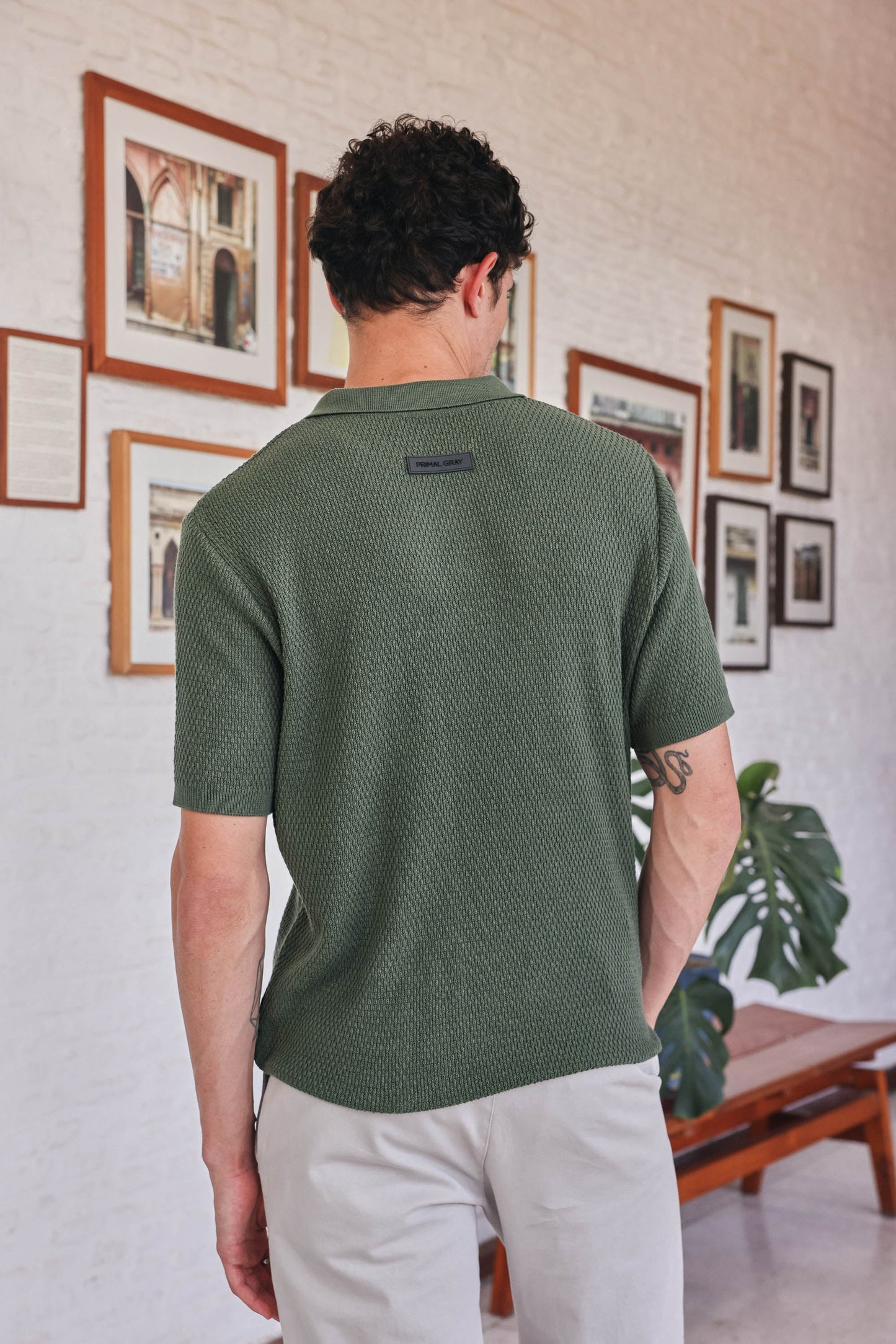 Flat Structure Polo Tee